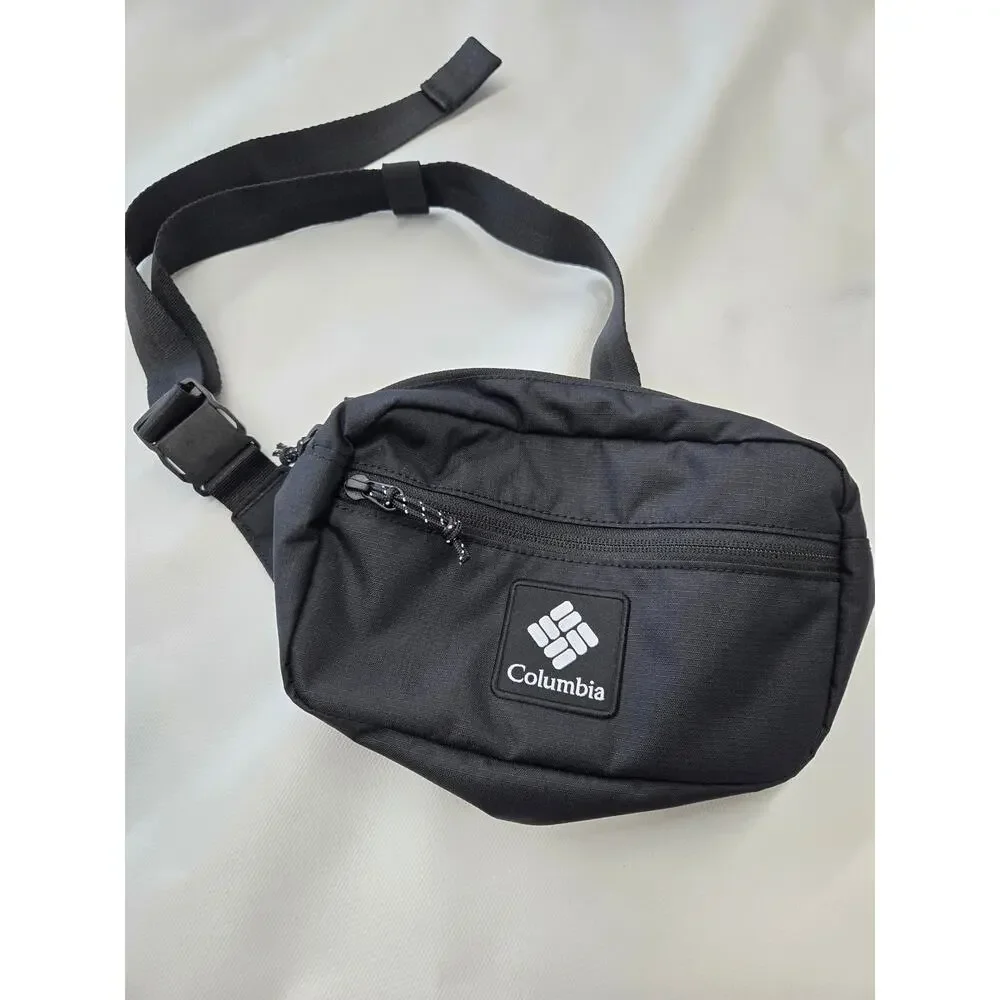 Columbia Black Fanny Hip Belt Bag Hiking‎ Travel Outdoor Utility